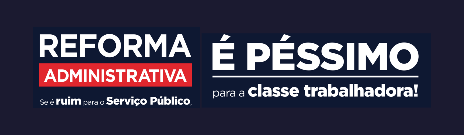 Banner - Não à Reforma
